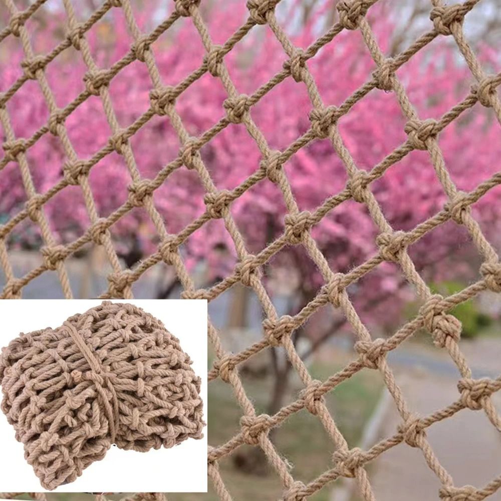 Twine Jute Natural - ตาข่ายป่านปีนป่าย เชือกป่านธรรมชาติ เชือกป่านสำหรับงาน DIY เชือกป่านสำหรับทำโครงตาข่ายตกแต่ง ตาข่ายตกแต่งเพดาน