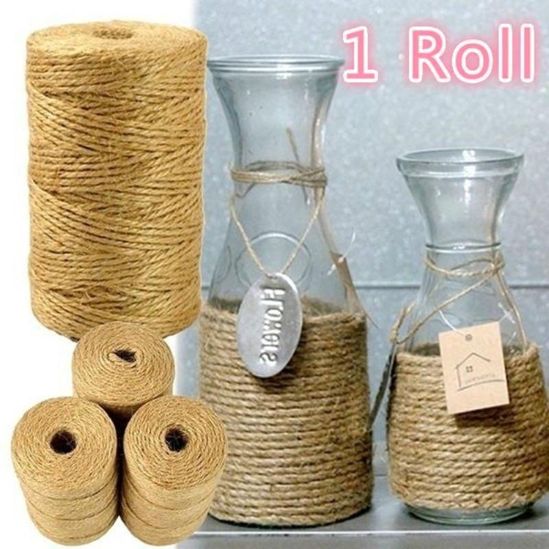 Twine Jute Natural - เชือกป่านจู๊ต 100 เมตร ไซซอลธรรมชาติ 2 มม.